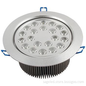 21 W  LED ceiling lights bright silver